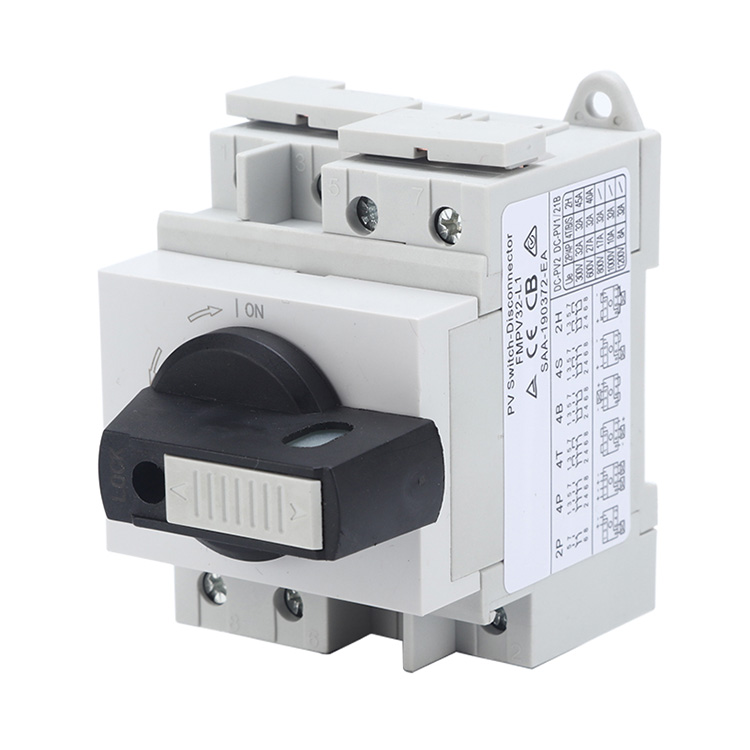 Din Rail Gemonteerde Hangslotbare DC Isolator Switch